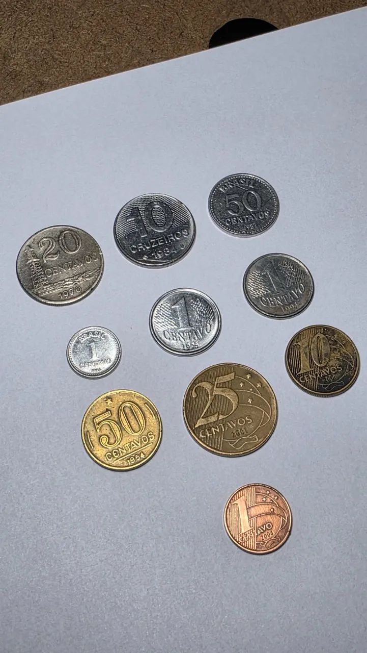 Moedas Antigas - o Lote