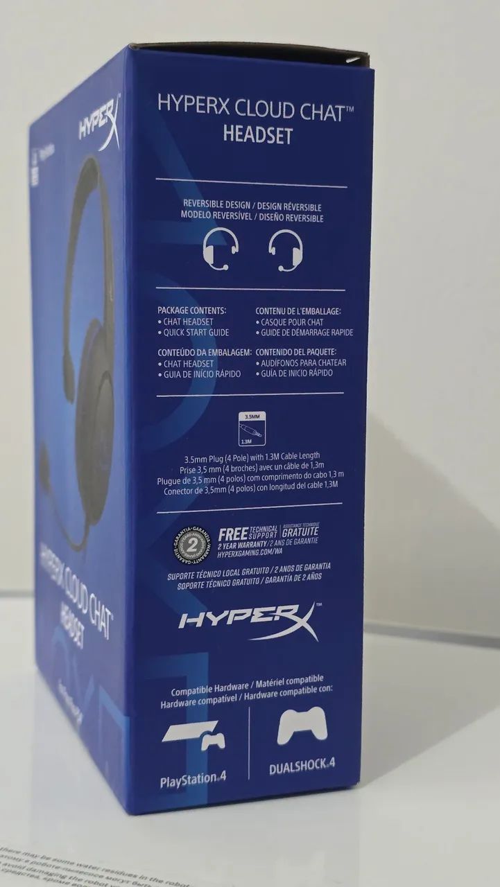 Headset HyperX Cloud Chat Original Novo Lacrado - PS4 e PS5 - Foto 3