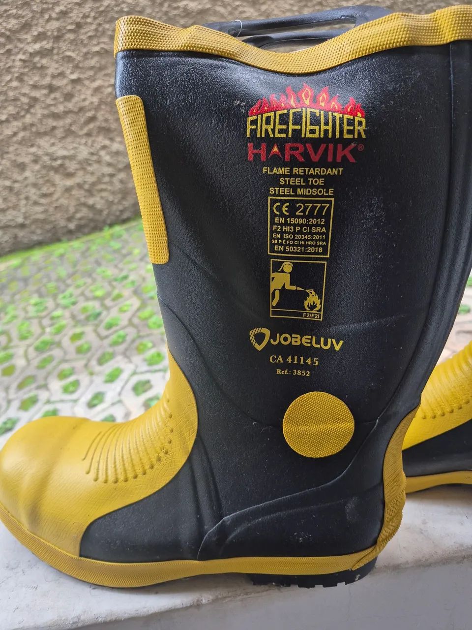 Bota para bombeiro, em borracha de alta resistência  - Foto 2
