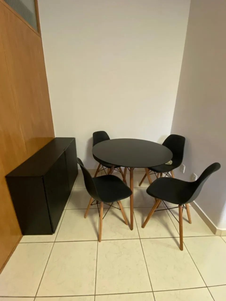CONJUNTO DE JANTAR SLIM PRETO E LINDO