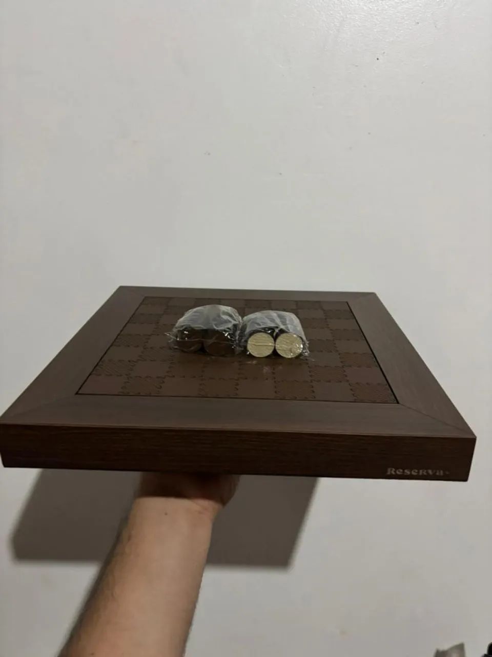 JOGO DE DAMA EM MADEIRA