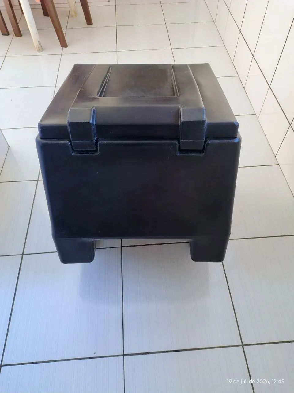 Baú para moto 135 litros mas suporte junto  - Foto 2