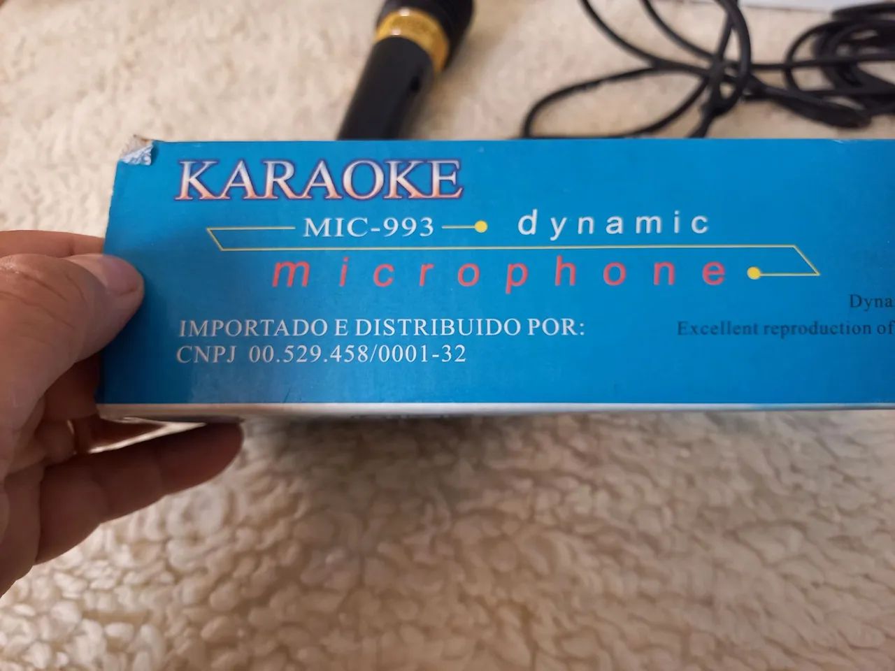 Microfone Dynamic Profissional Mic 993 (Karaoke) - Foto 5