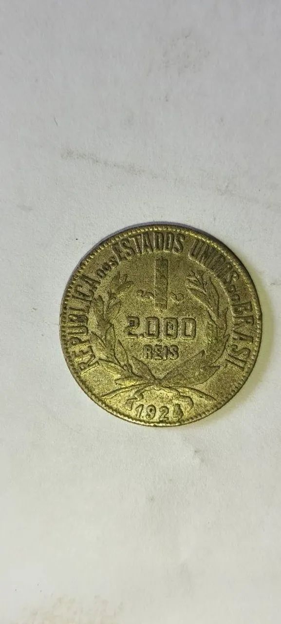  moeda Prata 2.000 Réis do ano de 1924