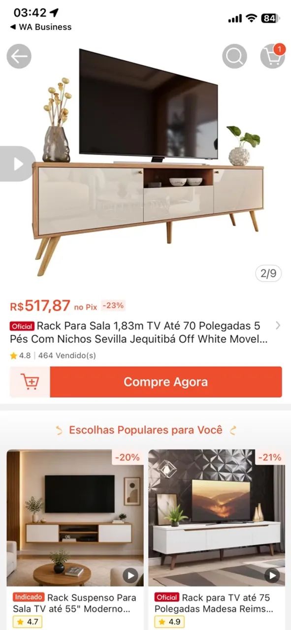 Rack para sala/televisao - Foto 2