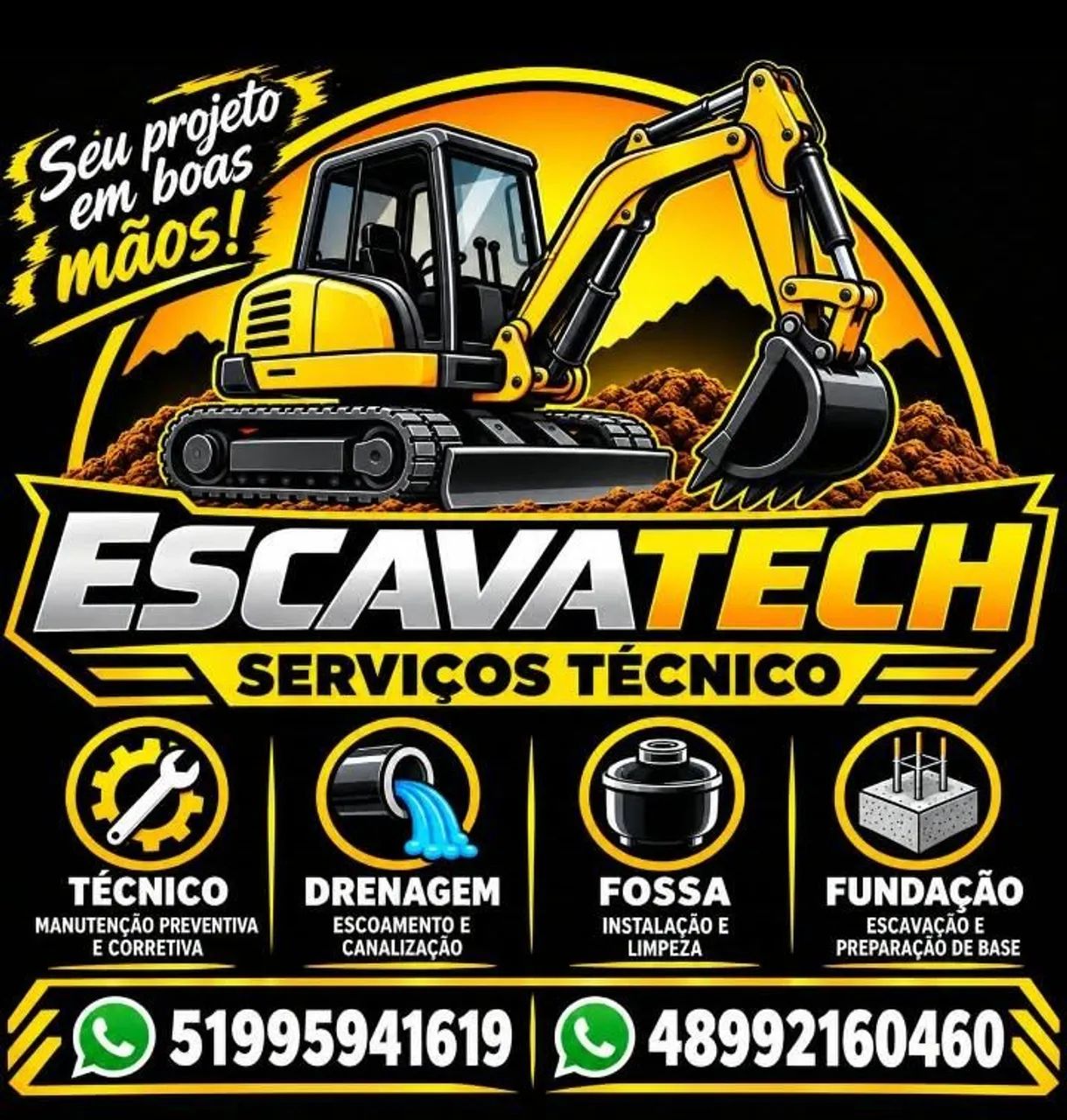 Serviço técnicos de escavação 