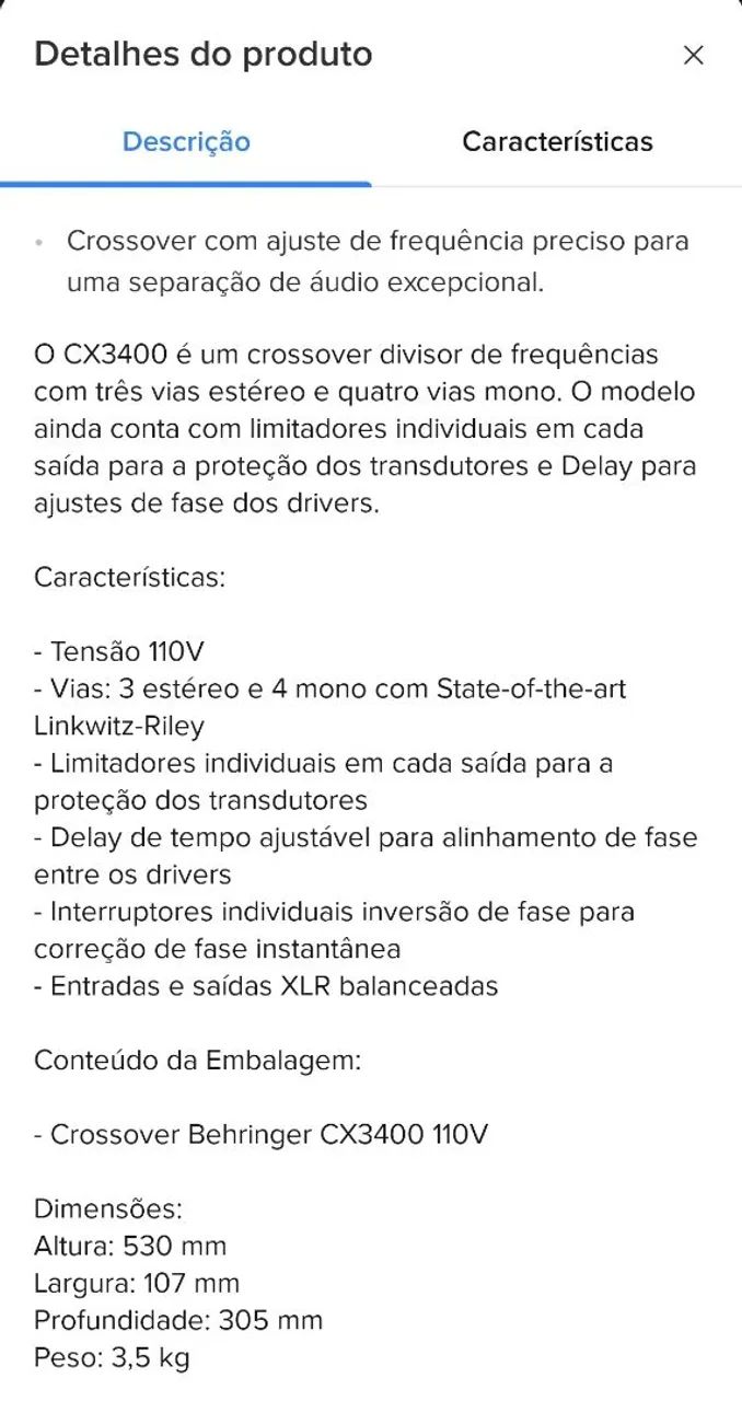 Crossover cx 3400 Behringer - Foto 3