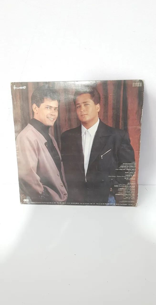LP Leandro E Leonardo Original 1991 Chantecler Pense Em Mim Vinil - Foto 2