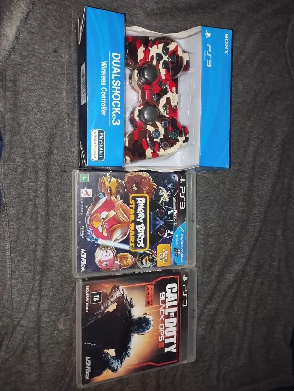 Jogos de PS3 e controle de PS3 
