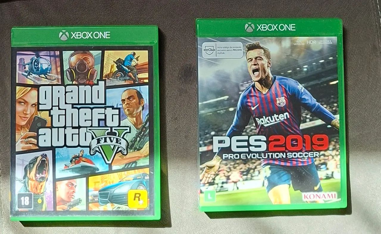Jogos xbox one/GTA V, PES 19