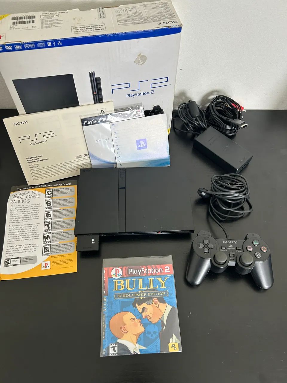 Ps2 Slim desbloqueado + Controle Original + Jogo + Caixa - Foto 3