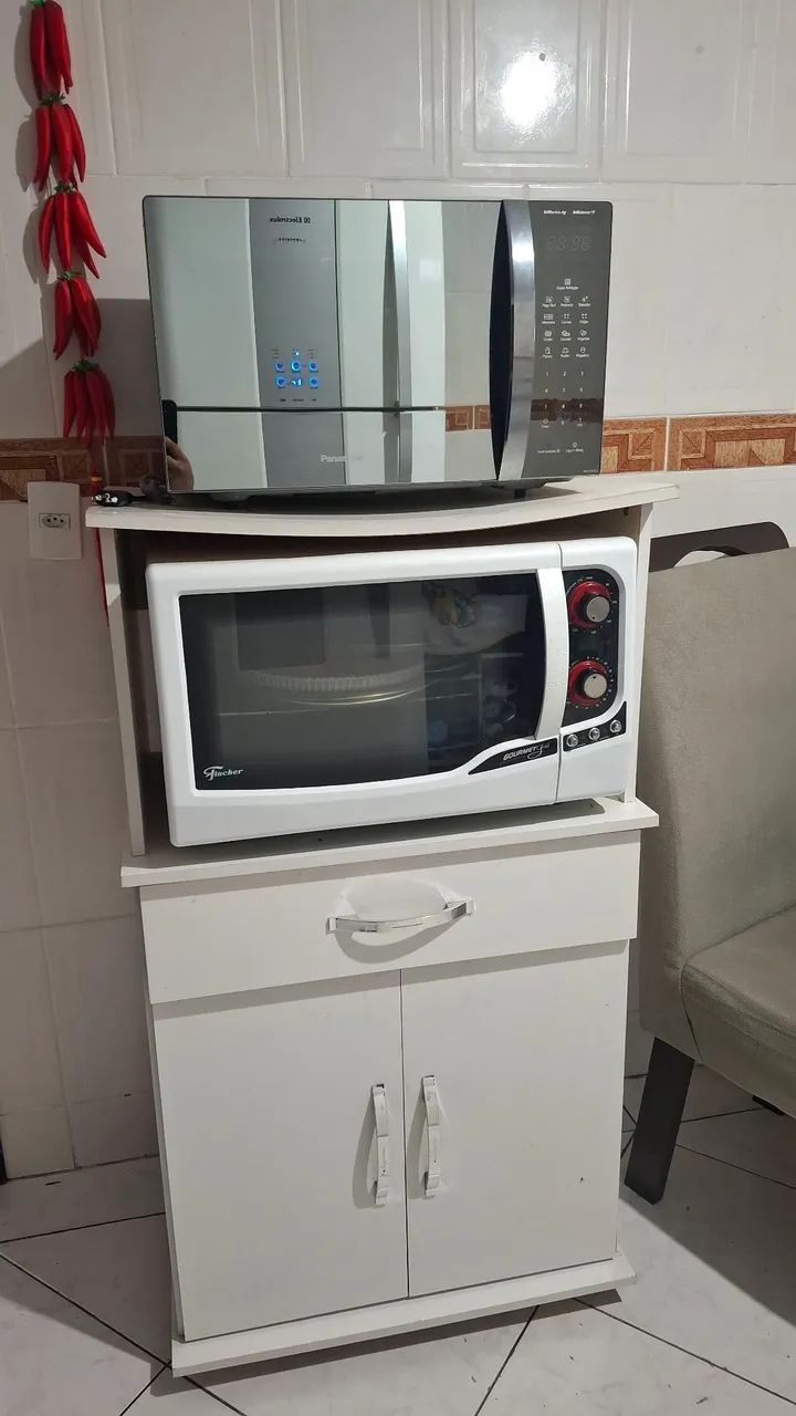 Balcão para Forno e micro-ondas branco - Foto 2