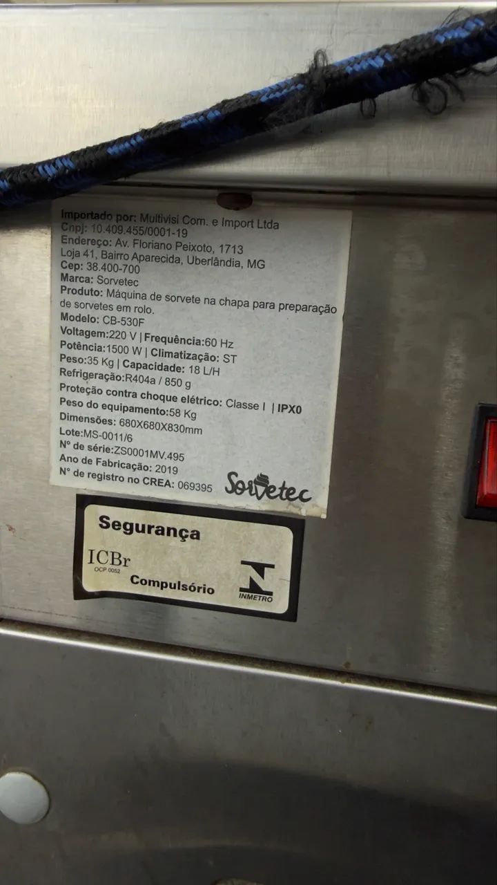 Máquina de sorvete na chapa (tailandês) - Foto 3