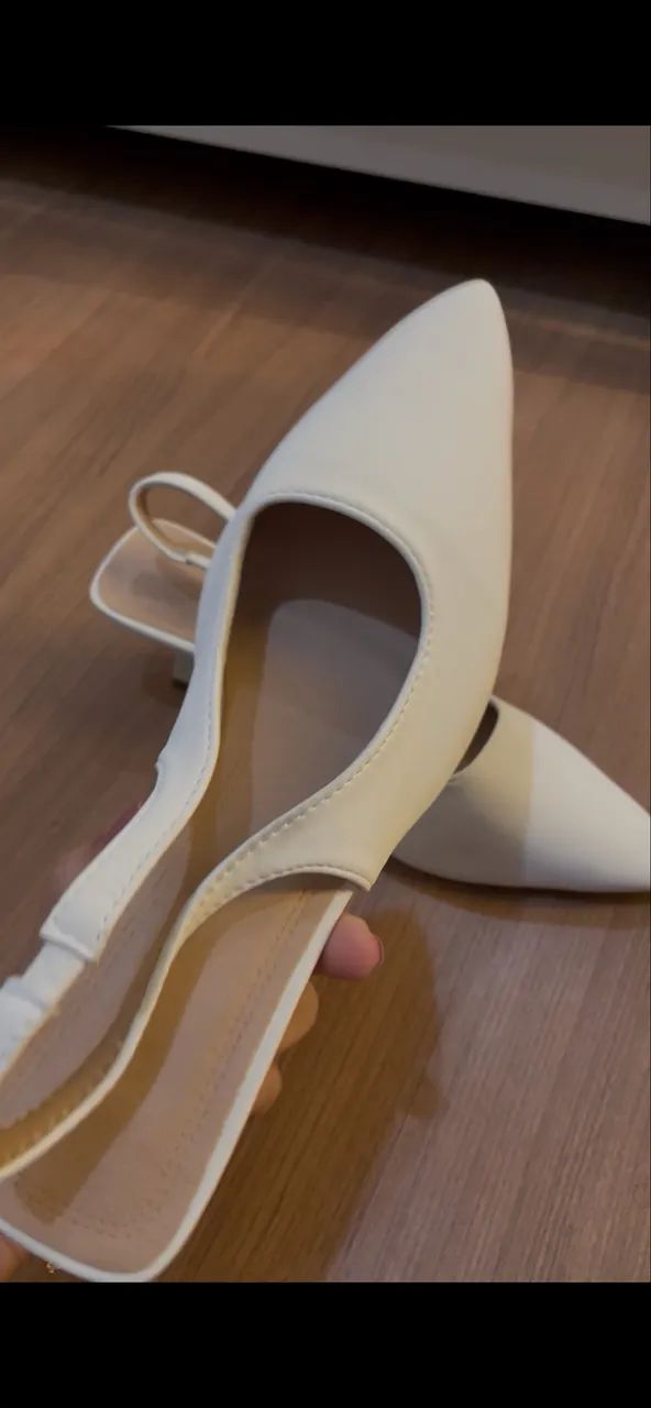 Scarpin off white tam. 35 - Foto 4