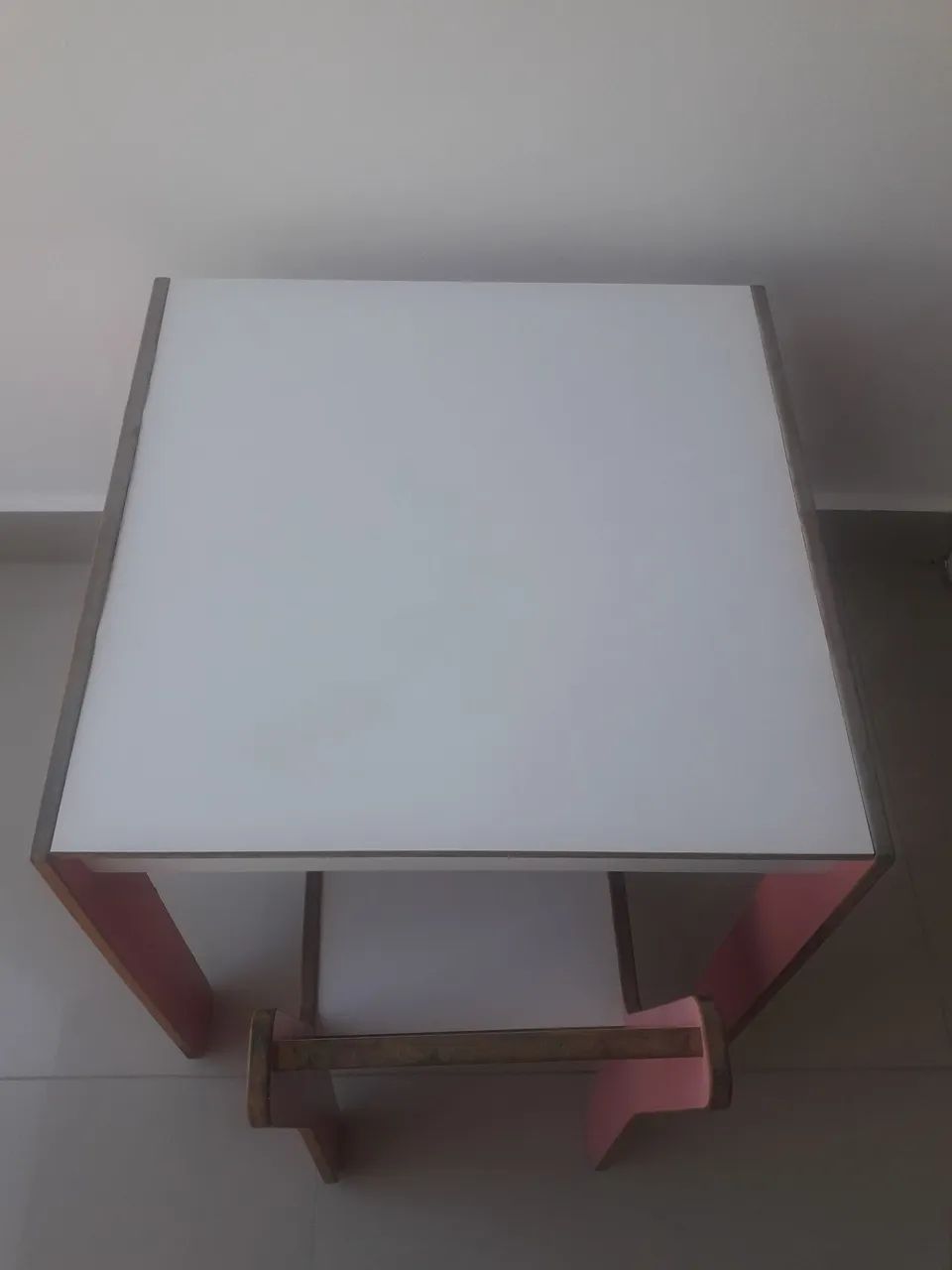 Mesa e cadeira de Madeira infantil Rosa - Foto 3