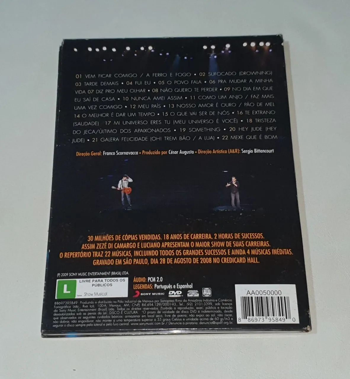 Dvd - Zezé di Camargo & Luciano Duas horas de Sucesso  - Foto 3
