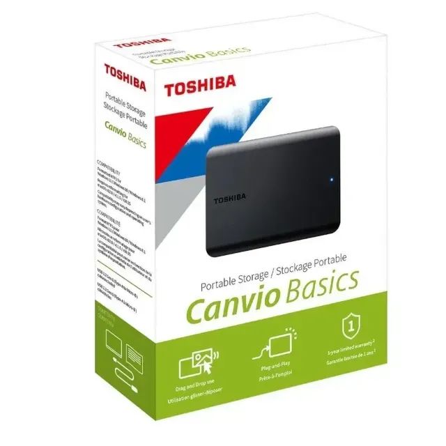 2TB - HD Externo Toshiba Canvio Basics