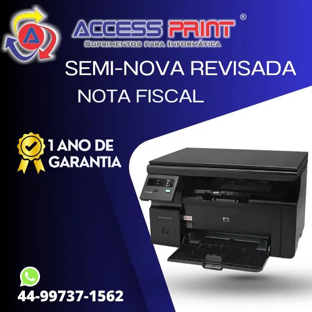 impressora laser hp multifuncional M1132 1 ano de garantia - Foto 2
