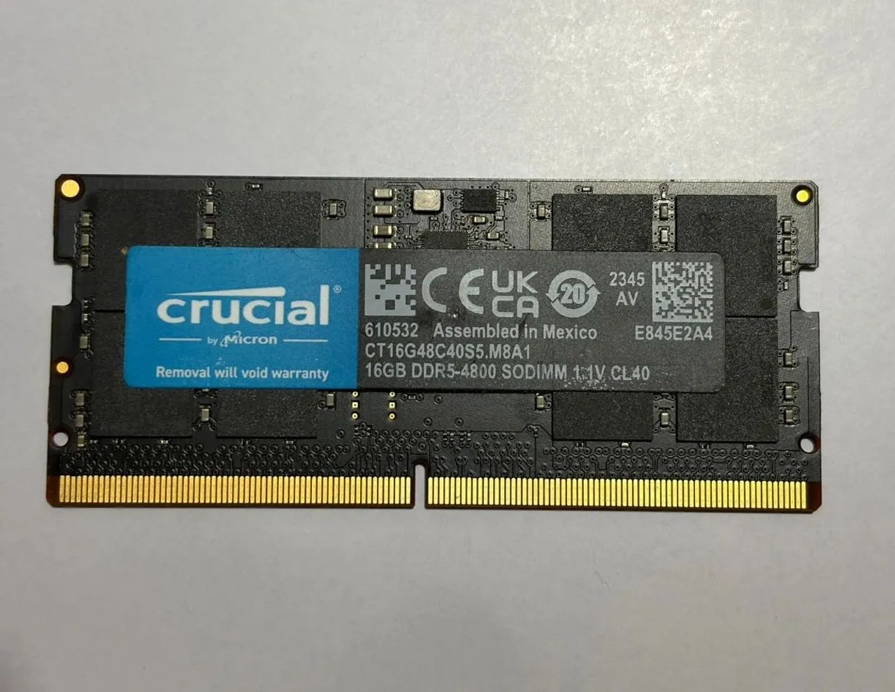 Memória de notebook DDR5 16G