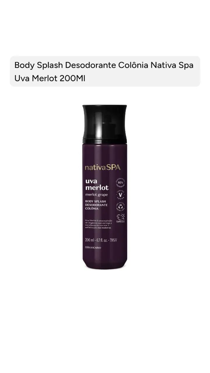 BOTICÁRIO Splash Nativa Spa: Ameixa, Ameixa Negra, Orquídea Noire, Ameixa Intensa e mais. - Foto 5