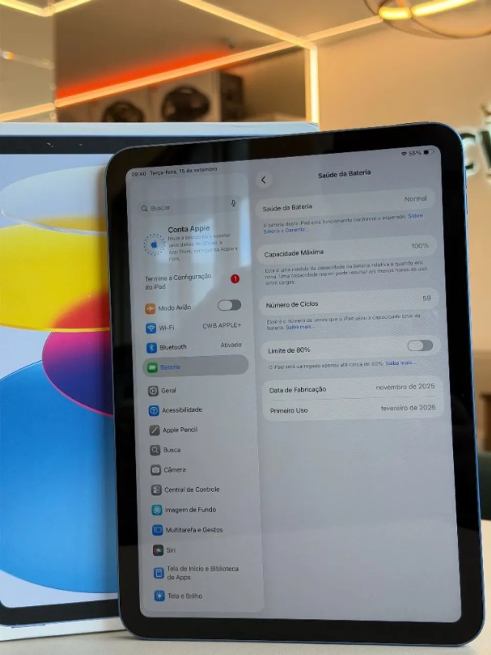 iPad 11 A16 128Gb Wi-Fi Azul - Loja Fisica - Tablets e E-Readers