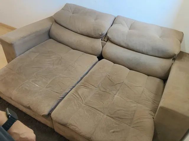 Vendo - Sofá 3 Lugares Retrátil E Reclinável Kappesberg - Usado - Foto 5
