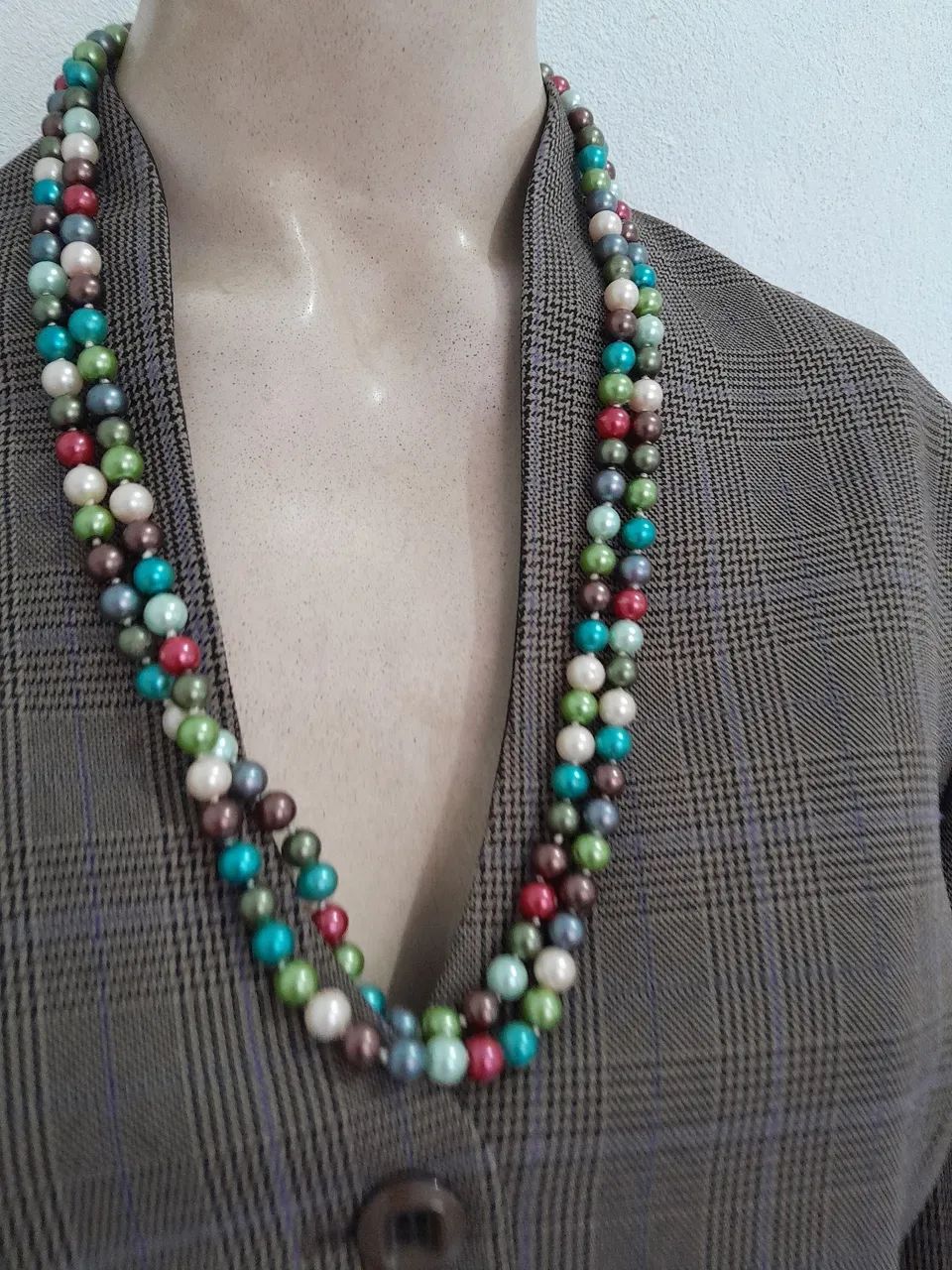 Blazer forrado com colar Retrô  - Foto 2