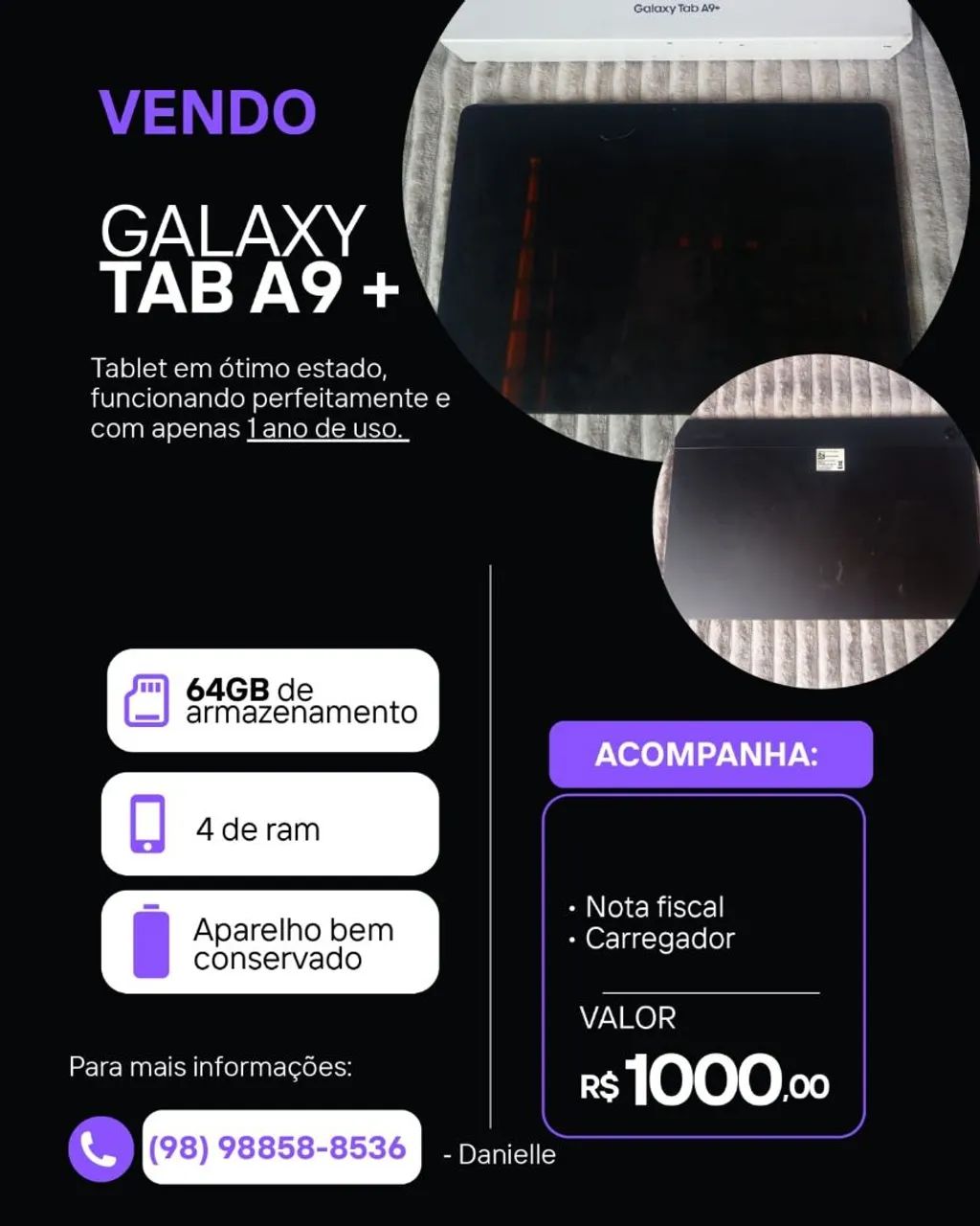Tablet Samsung A9+ 