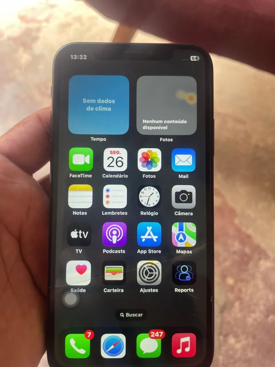 iPhone X para tira as peças 