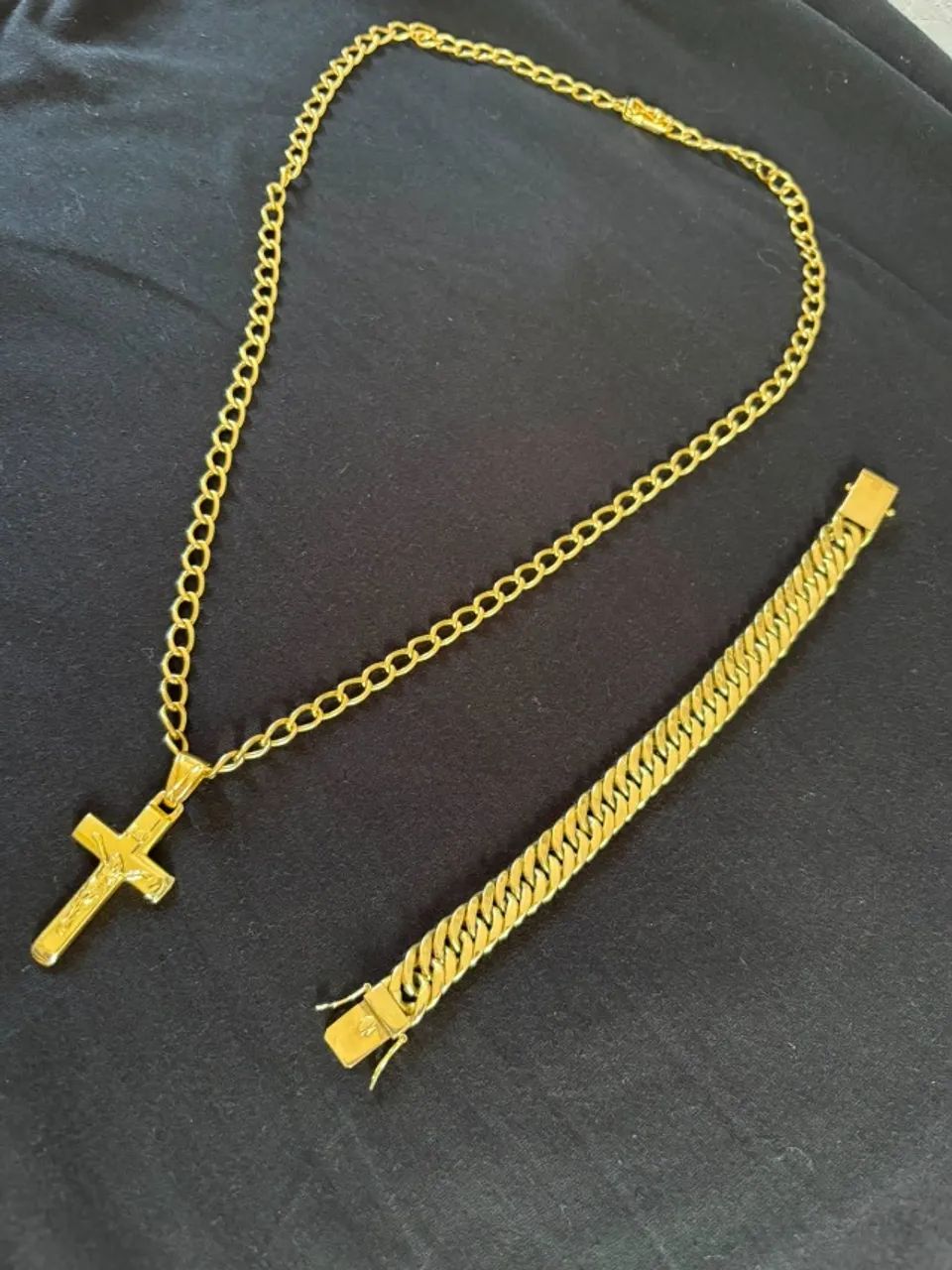 CORDAO + PULSEIRA OURO 18K - 83g