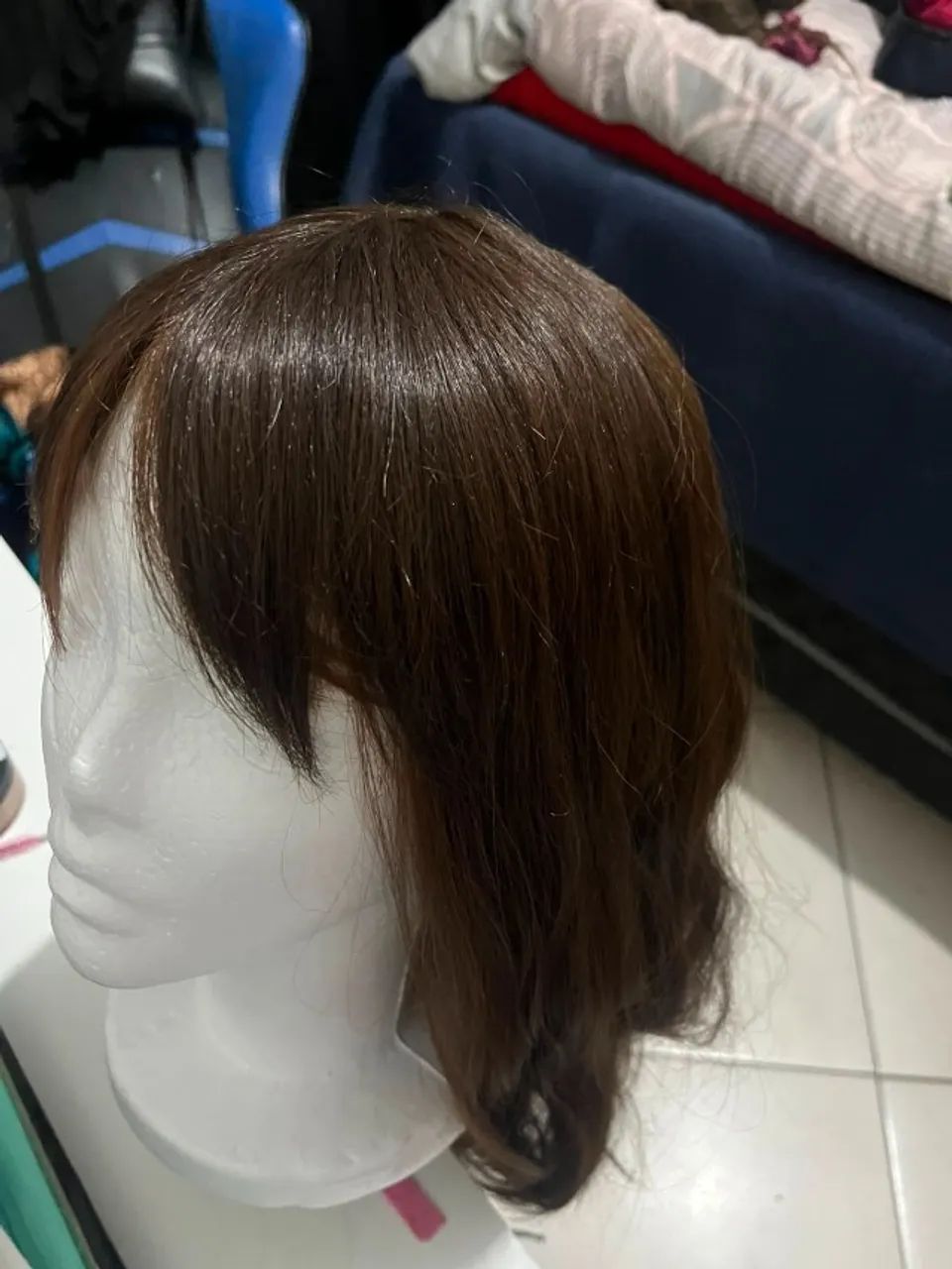 Wig com composição de cabelo humano  - Foto 4