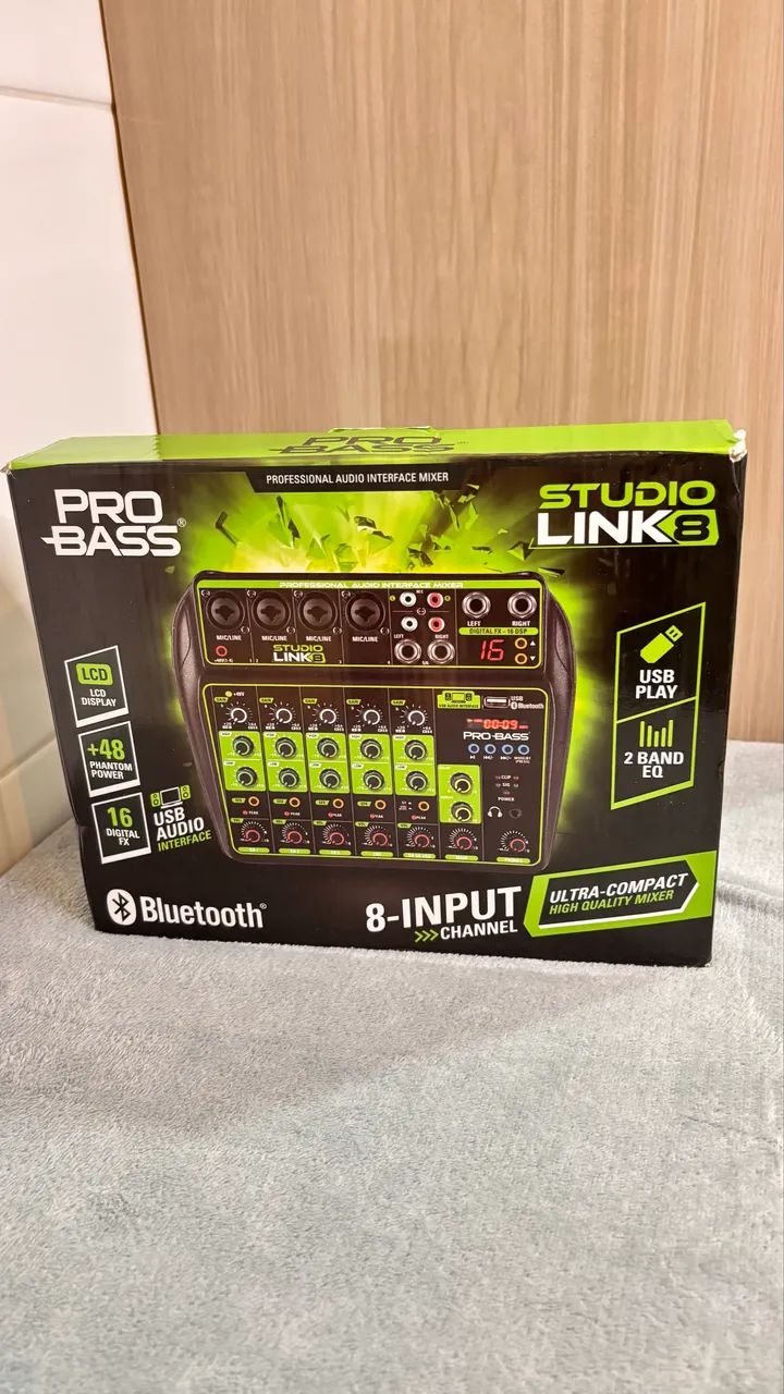 probass studio link 8 - mixer de som