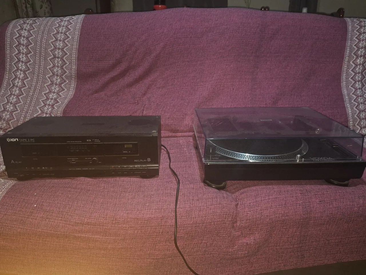 Vendo toca fita e disco