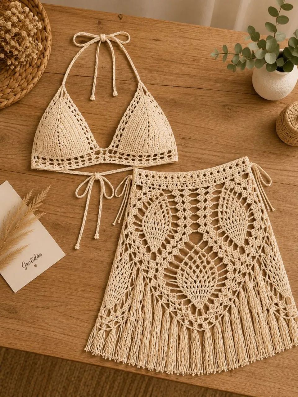 Conjunto de crochê 