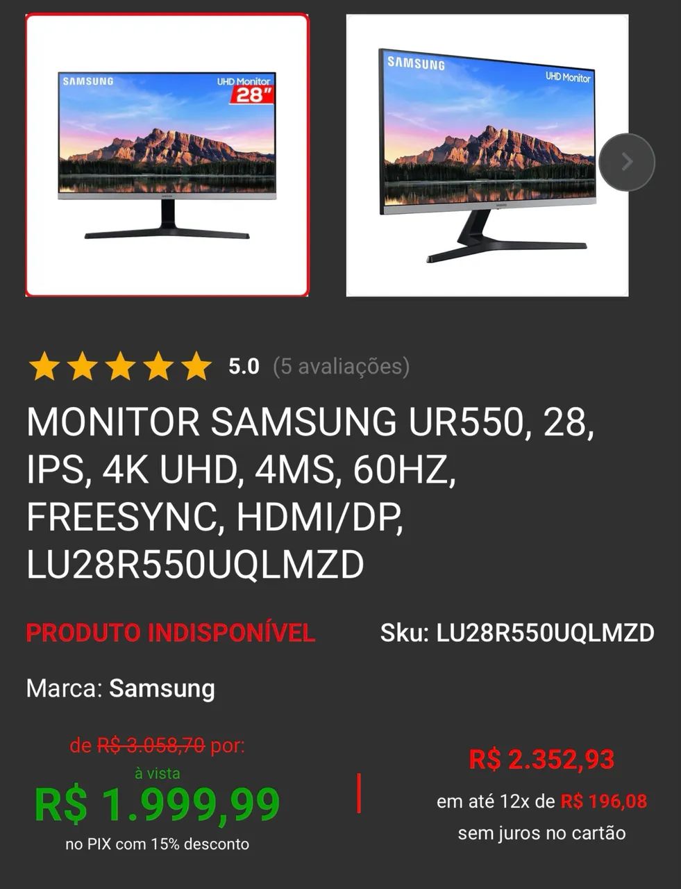 Monitor Samsung 4K - Foto 3