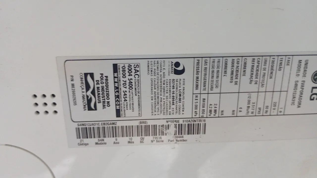 Split 12000 BTUs inverter LG - Foto 3