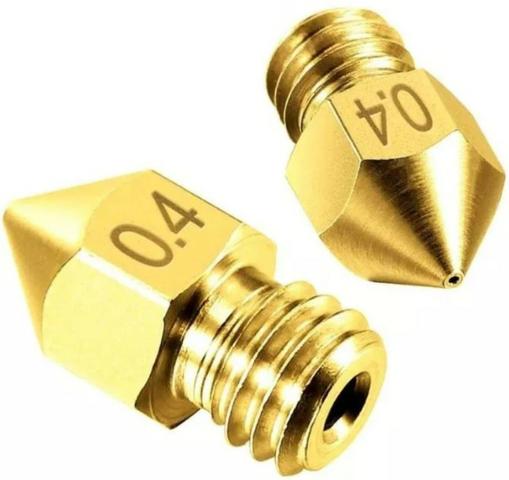 COD-CP200 Kit 2Unid. Bico Nozzle 1.75mm 0.4mm Mk7 Mk8 Hotend Impressora Reprap 3d Arduino