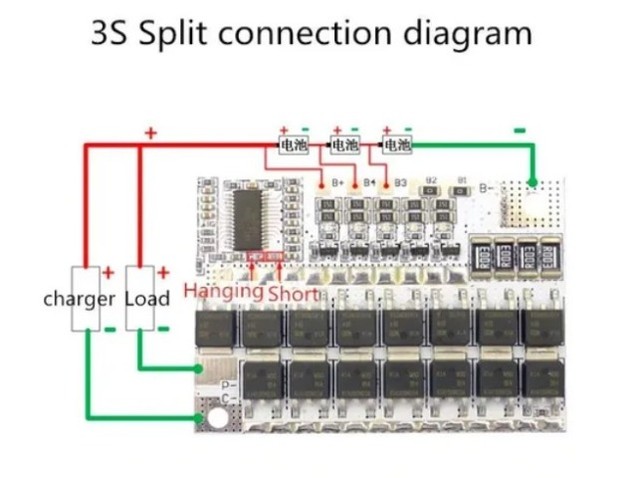  Bms 3S 12V 100a Balanceada Li-ion lmo Bateria De Lítio Placa De Proteção COD-AM407 - Foto 2