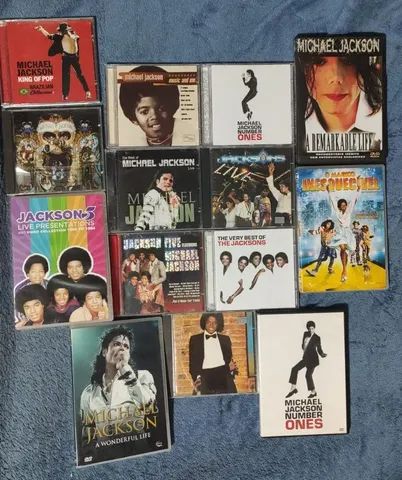 Michael Jackson & Jacksons Five cds e dvds