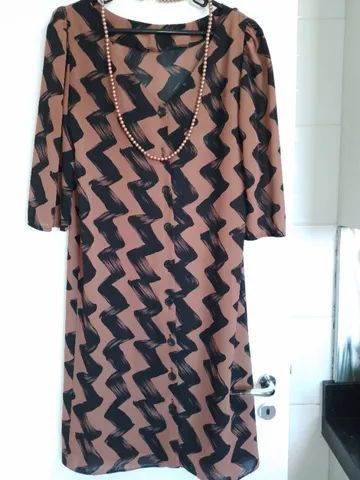 Vestido de seda comprado na Inglaterra  semi-novo - Foto 5