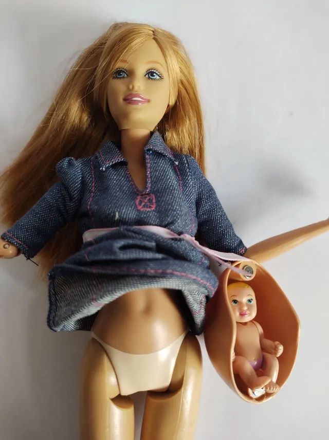 Boneca Barbie Midge Gravida Happy Family 2005