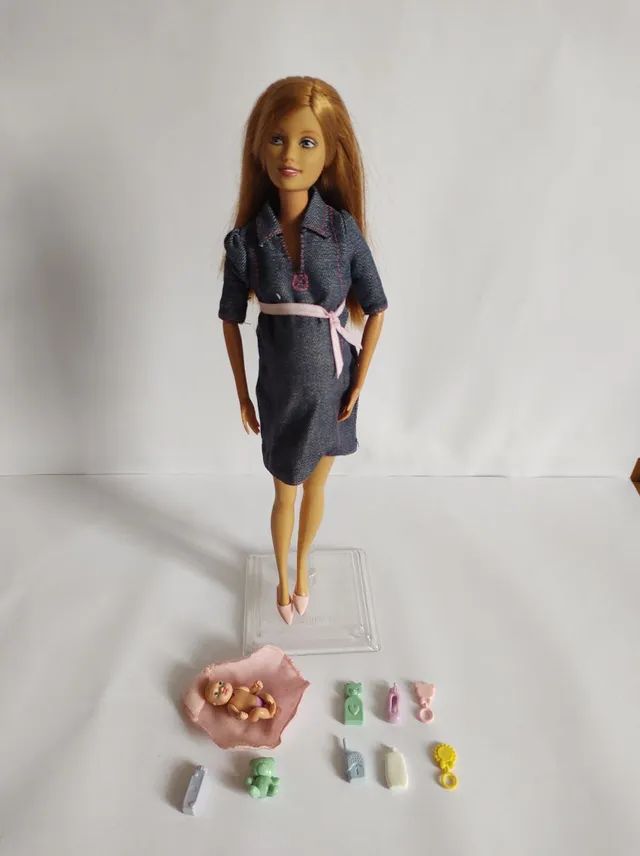 Boneca Barbie Midge Gravida Happy Family 2005