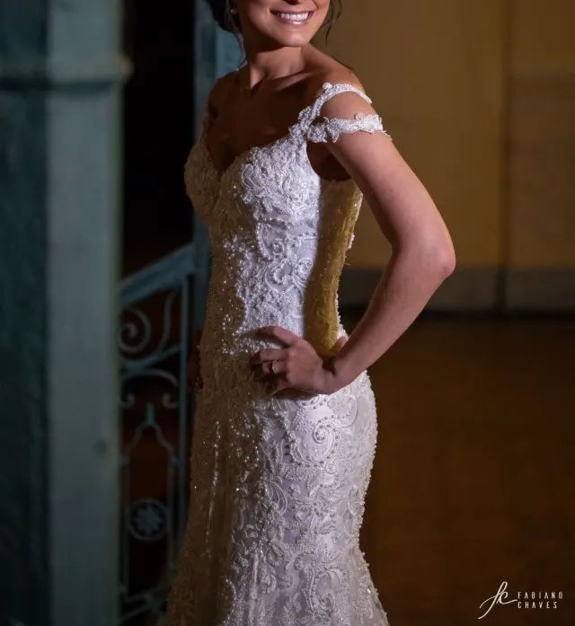Vestido de noiva sereia - estilista - Foto 3