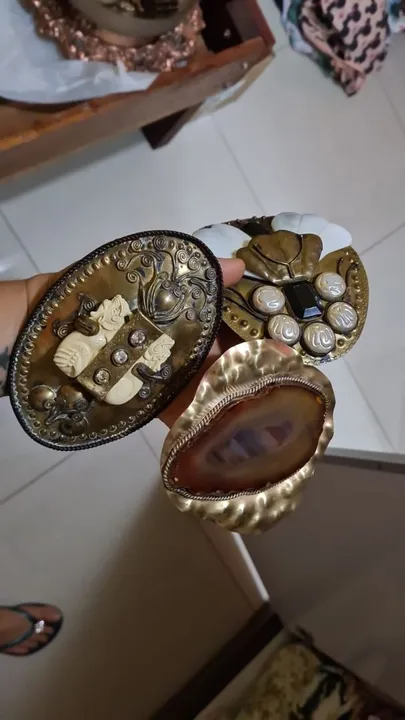 3 fivelas Vintage Decorativos