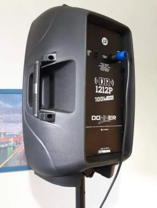 Donner 12-Inch Active + Passive Speaker with Tripods and Cables64573374283522121