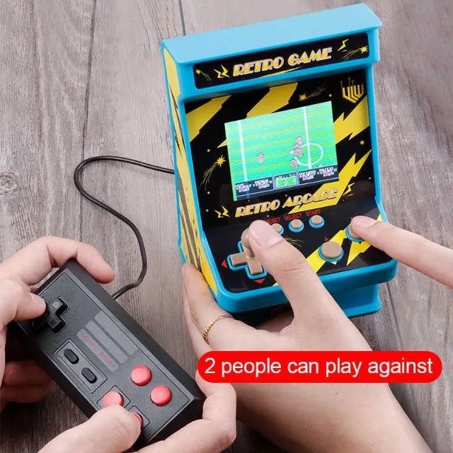 Mini flíper com 254 jogos pode ligar na tv acompanha joystick  - Foto 4