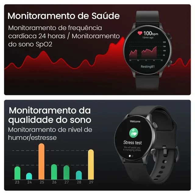 Relógio Smartwatch Xiaomi Haylou RT3, Chamada, Notificação, Exercícios  - Foto 4