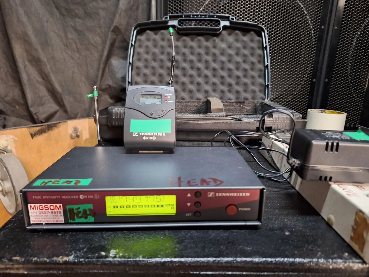 Microfone sennheiser G2 head set lapela  - Foto 6