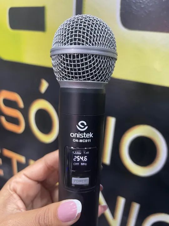  Microfone Profissional Sem Fio Para Igrejas Musicas Eventos - Foto 5