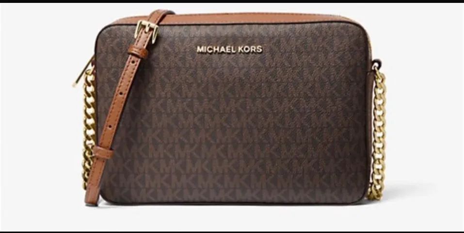 bolsa michael kors jet set monograma marrom - Foto 2